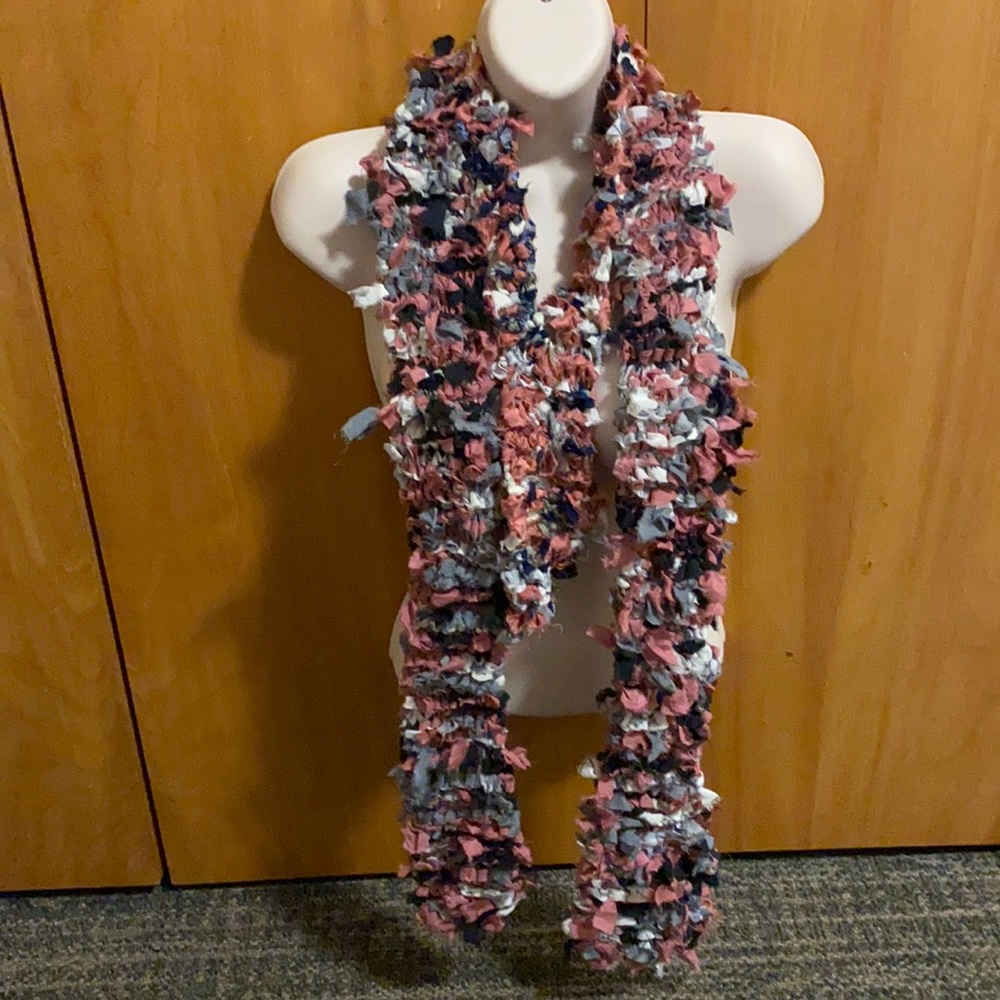 Hand knit Mommy & Me 100% silk knit scarves